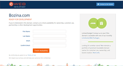 Desktop Screenshot of bozina.com